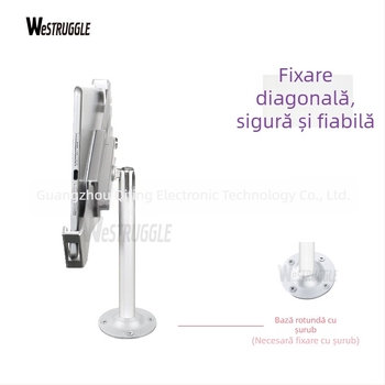 Suport pentru tabletă cu lacăt – suport de birou reglabil pentru iPad 2/3/4 și iPad Mini, construcție metalică, 1,1 kg