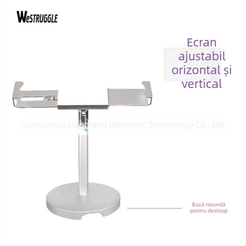 Suport pentru tabletă cu lacăt – suport de birou reglabil pentru iPad 2/3/4 și iPad Mini, construcție metalică, 1,1 kg