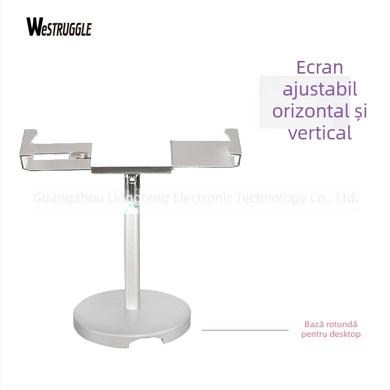 Suport pentru tabletă cu lacăt – suport de birou reglabil pentru iPad 2/3/4 și iPad Mini, construcție metalică, 1,1 kg