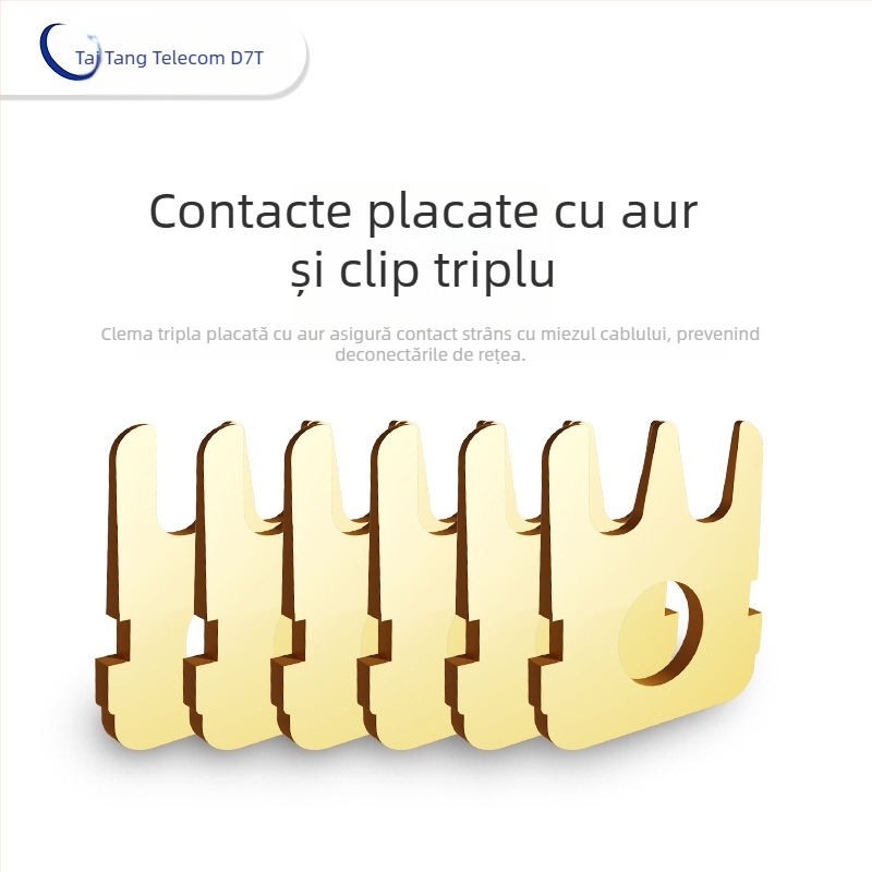 CAT6 patch cord neizolat cu RJ45 — viteza de transfer 10000 Mbps, Brand: Dtt/Datang telecom, Model: CAT6 patch cord neizolat