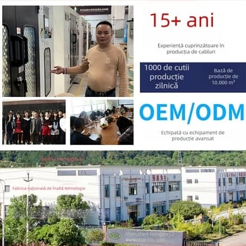 Cablu Ethernet Cat7, dublu ecranat SFTP, 10 Gbps, cupru pur, cablu de rețea finalizat
