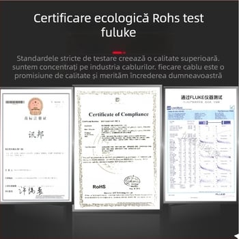 Cablu Ethernet Cat7, dublu ecranat SFTP, 10 Gbps, cupru pur, cablu de rețea finalizat