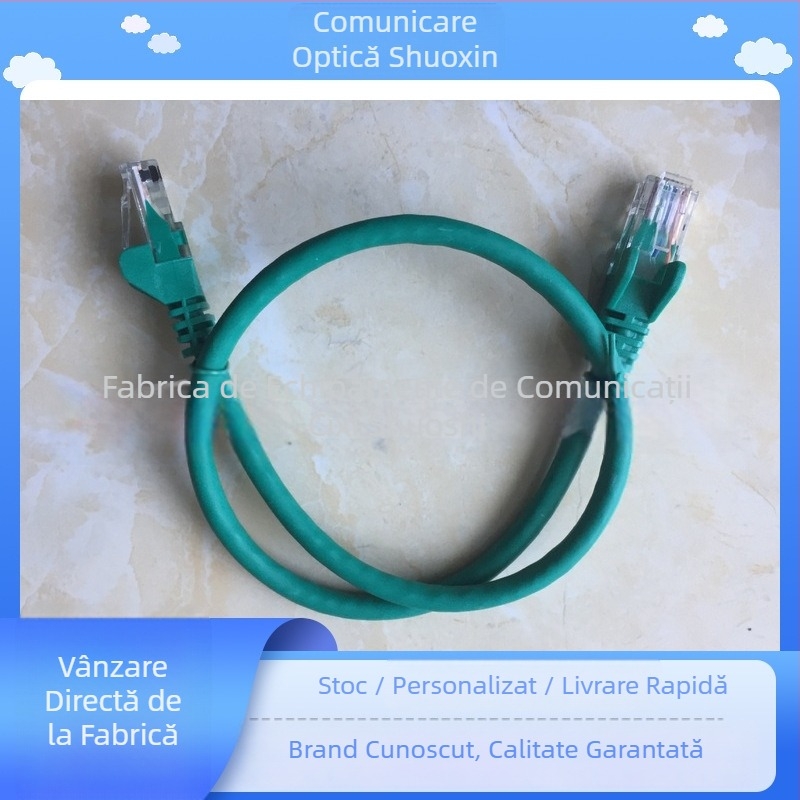 Cablu de rețea CAT6E ecranat, CAT6, 1 Gbps, -45 la 45°C, Rezistență la tracțiune 1000 N