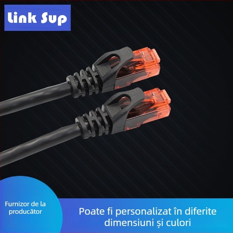 Cablul de rețea Cat6 ne-ecranat, cupru fără oxigen, utilizare în interior, model LS-C06UTP-XX-XX, rezistență la tracțiune 600, rezistență la compresie 600P, rată de transmisie 10