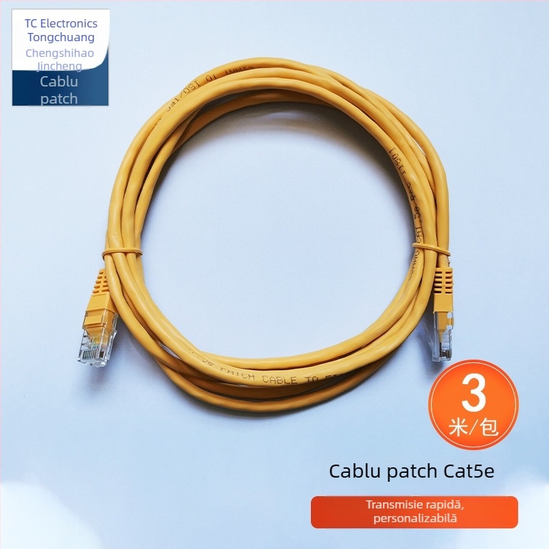 Cablu Ethernet Cat5e/Cat6, ne-ecranat, UTP, 100 Mbps