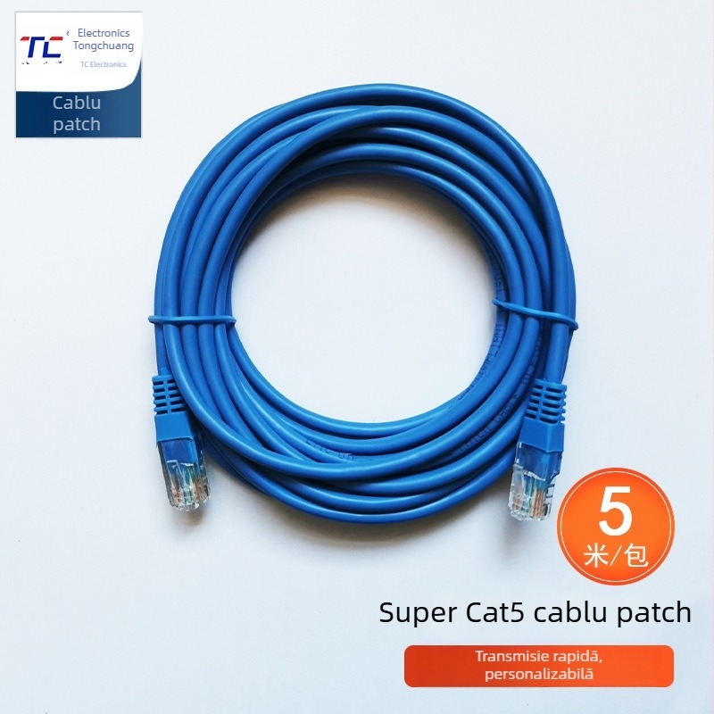 Cablu Ethernet Cat5e/Cat6, ne-ecranat, UTP, 100 Mbps