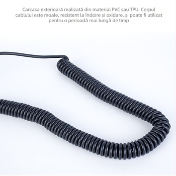 Cablu de rețea cu opt nuclee din cupru pur, izolație PVC, conector RJ45 cristal pentru echipamente PC – linie de transmisie a semnalului