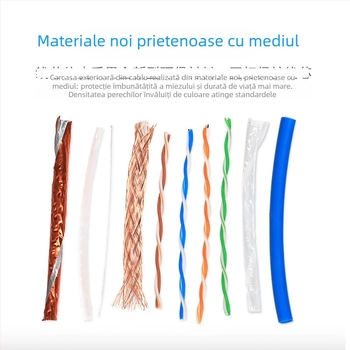 Cablu Cat6 Gigabit Ethernet cu ecranare dublă – exterior pentru supraveghere și rețea PC, cupru fără oxigen