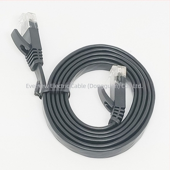 Cablu Ethernet CAT6 plat, interior/exterior, din cupru fără oxigen, Gigabit, UTP, 250MHz