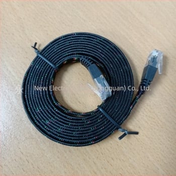 Cablu Ethernet CAT6 plat, interior/exterior, din cupru fără oxigen, Gigabit, UTP, 250MHz