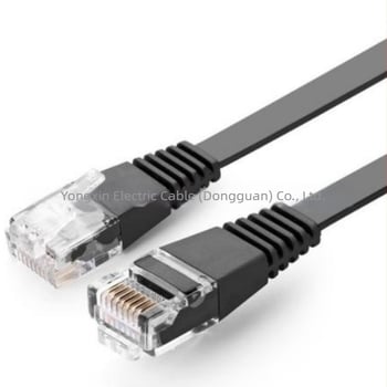 Cablu Ethernet CAT6 plat, interior/exterior, din cupru fără oxigen, Gigabit, UTP, 250MHz