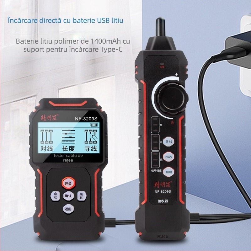 Cheeky Rat NF-8209S tester de cabluri de rețea și detector PoE