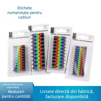 Etichetă din plastic pentru cabluri de calculator, tub de tip card pentru numerotare, marcaj personalizat
