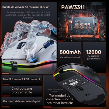 AOC mouse Bluetooth fără fir, 3 butoane, 2017