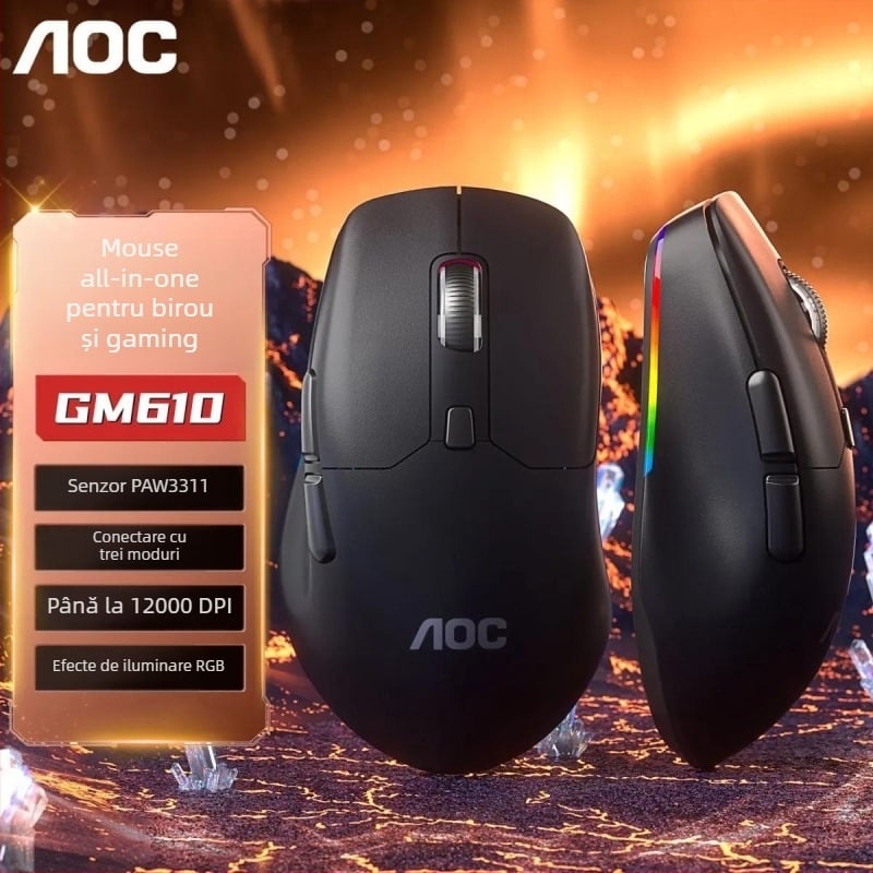 AOC mouse Bluetooth fără fir, 3 butoane, 2017