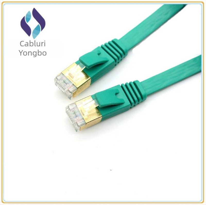 Yongbo cablu de rețea CAT7 ecranat, lățime de bandă 600MHz, 1Gbps, pentru computer, switch și router