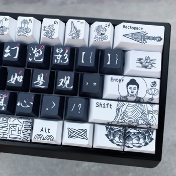 Keycap Diamond Sutra – PBT plastic, imprimare prin sublimare termică, compatibil cu tastaturi mecanice Cross-axis