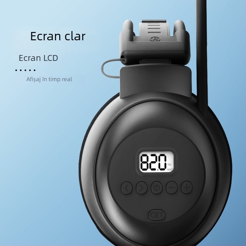 EDUESION Căști wireless over-ear – difuzor 40 mm, răspuns în frecvență 50-110 Hz, distorsiune 0,1%, mufa 3,5 mm