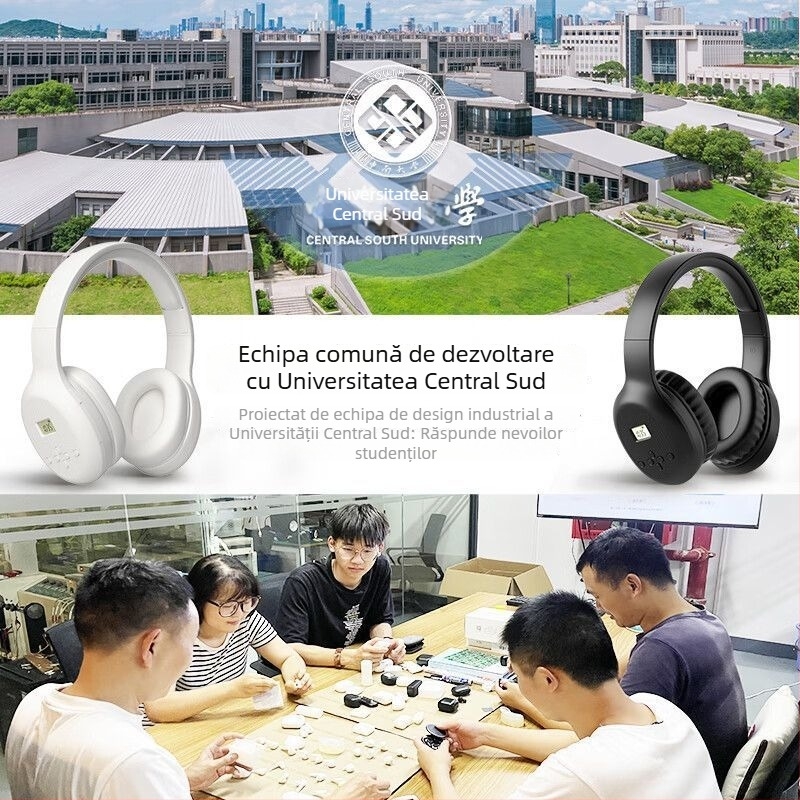 Auben căști wireless pentru CET-4/ CET-6 ascultare, montaj pe cap, 250 g, radio FM