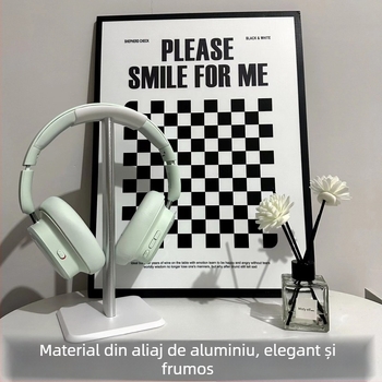Suport de birou pentru căști, din aliaj de aluminiu și silicon, modelul 01, pentru depozitare și expunere