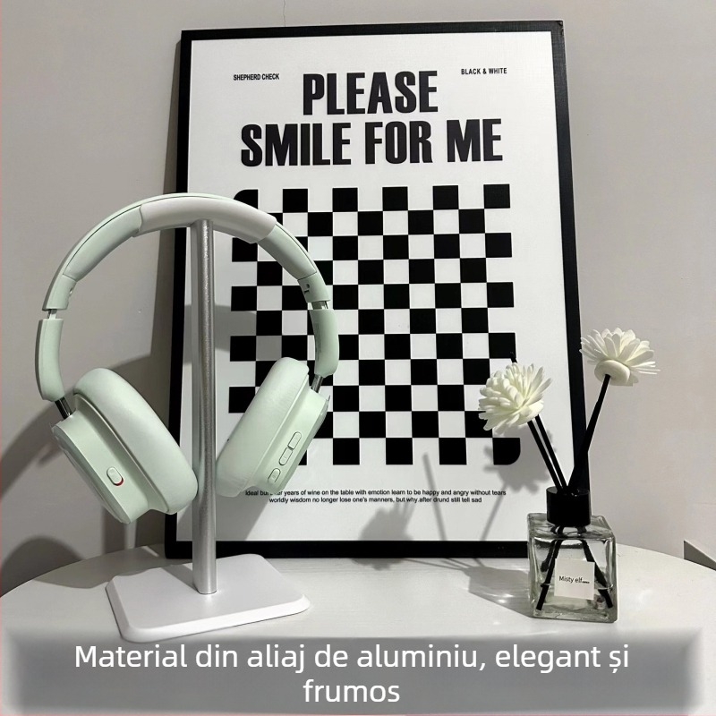 Suport de birou pentru căști, din aliaj de aluminiu și silicon, modelul 01, pentru depozitare și expunere
