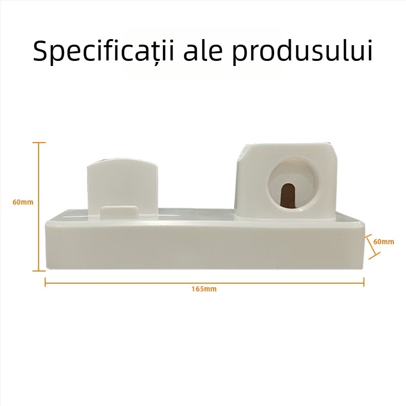 Stație de încărcare 3 în 1 cu depozitare cablu – pentru iPhone, Apple Watch, smartphone și căști – TPU, stil simplu