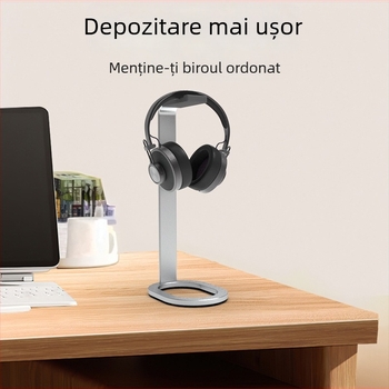 Suport desktop pentru căști — aliaj de aluminiu, model E71, compatibil universal, greutate 150 g, depozitare căști