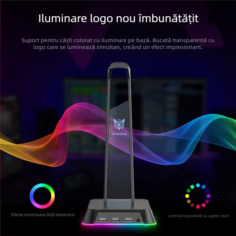 Suport de birou pentru căști, pentru utilizare pe birou, etichetă privată disponibilă, fără posibilitatea de personalizare