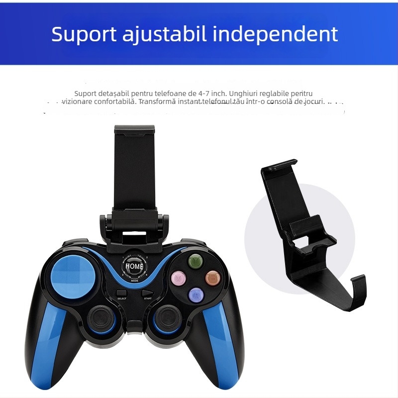 Controler de joc wireless S9 pentru dispozitive mobile — compatibil iOS/Android, corp ABS, fără vibrații, interfață USB