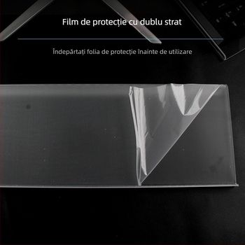 Suport de înălțare pentru tava de tastatură — Suport suspendat din acril transparent pentru computer desktop cu tavă înclinată