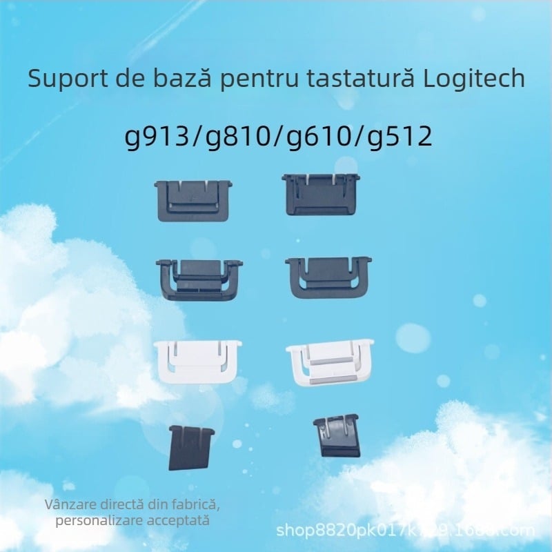 Suport pentru tastatură de birou — anti-derapant din silicon, compatibil cu Logitech G913, G913 TKL, G813, G810, G Pro, G610, G512, G413 (Greutate: 0,5 kg; Material: silicon; Modele compatibile: G913)