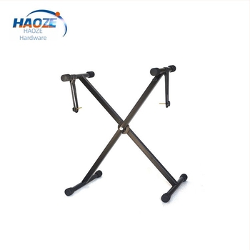 Suport pentru tastatură electronică - pliat, portabil; oțel cu carbon înalt; model obișnuit; pentru tastatură electronică