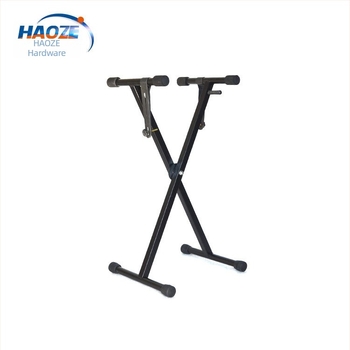 Suport pentru tastatură electronică - pliat, portabil; oțel cu carbon înalt; model obișnuit; pentru tastatură electronică