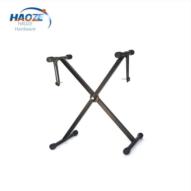 Suport pentru tastatură electronică - pliat, portabil; oțel cu carbon înalt; model obișnuit; pentru tastatură electronică