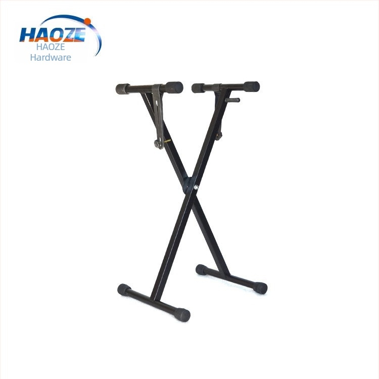 Suport pentru tastatură electronică - pliat, portabil; oțel cu carbon înalt; model obișnuit; pentru tastatură electronică