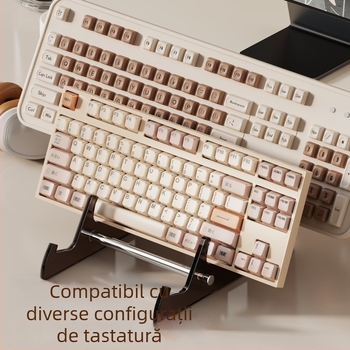 Suport de afișare pentru tastatură de birou cu mâner din acril, pentru stocare de tastaturi mecanice fără fir, model 2357393523336544640, personalizabil