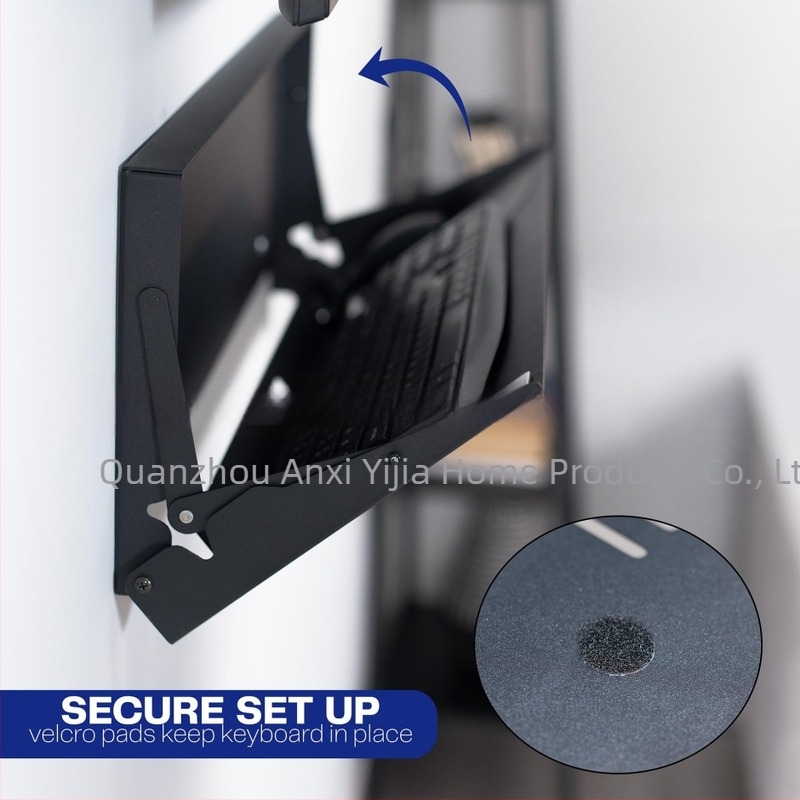 Suport montat pe perete pentru tastatură și mouse cu platformă de tastare pliabilă – Universal, cablu 1,5 m, greutate 3000 g