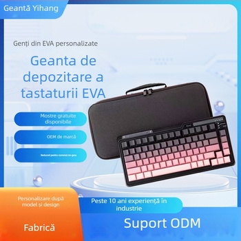Geantă de protecție rigidă pentru tastatură mecanică, universală, pentru călătorii, model 638, material: compozit, confecție: cusut + presare la cald, sarcină de încărcare 40