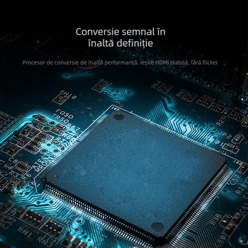 Cablu adaptor DisplayPort către HDMI, DP masculin spre HDMI feminin, suport 4K/1080p, nucleu din cupru