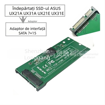 Carte adaptor SSD către interfață SATA – Interfață: Altele; Ambalare: Cutie de carton; Data lansării: 2025; Serviciu post-vânzare: trei garanții