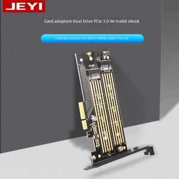 Card adaptor M.2 NVMe SSD pentru desktop PCIe x4 cu protocoale SATA duble SK6