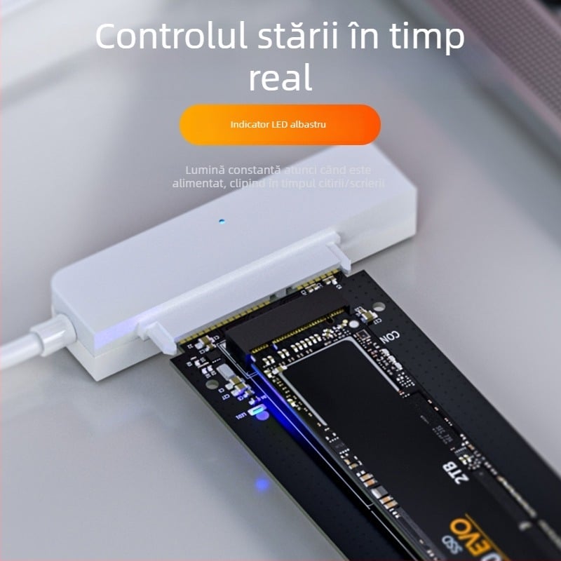 Maiwo KT042 Placă adaptor M.2/NGFF către SATA 3.0 cu port serial - Interfață multiplă