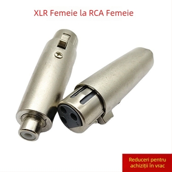 Adaptor Dragon femeie la Lotus femeie, adaptor pentru microfon, Dragon la conector RCA