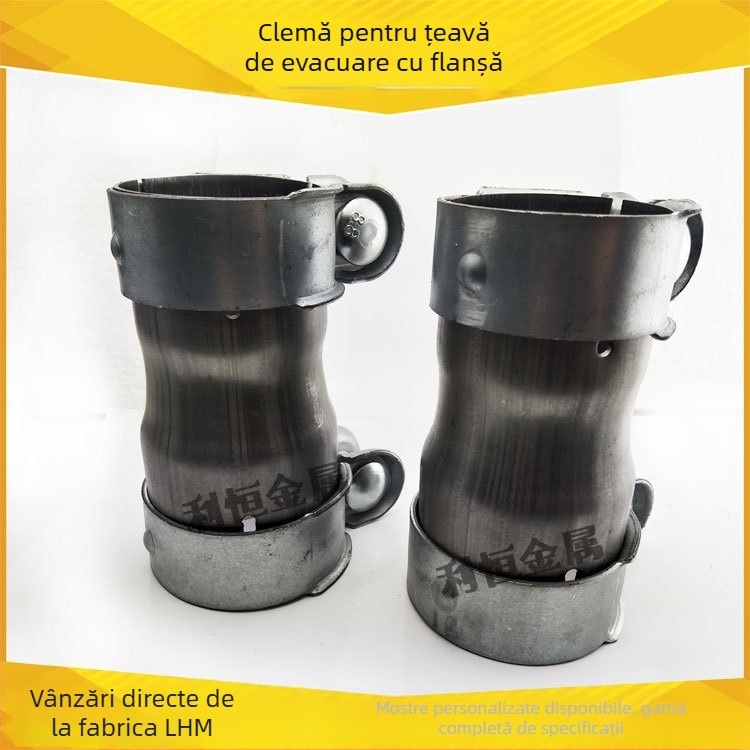 Tubă de evacuare modificată — clemă adaptor din oțel inoxidabil Li Heng model 22, destinat autoturismelor