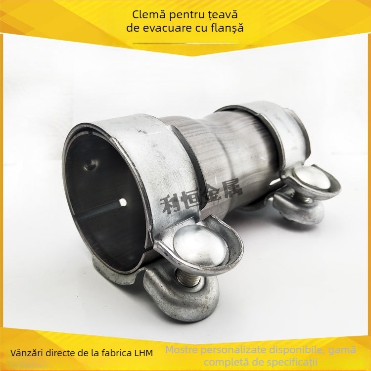 Tubă de evacuare modificată — clemă adaptor din oțel inoxidabil Li Heng model 22, destinat autoturismelor