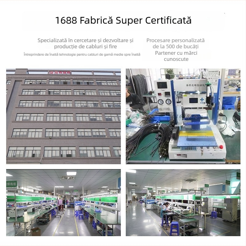 Cablu USB4 cu transfer complet de date, 8K60Hz, 40Gbps, compatibil Thunderbolt 4, cablu Type-C pentru proiecție video