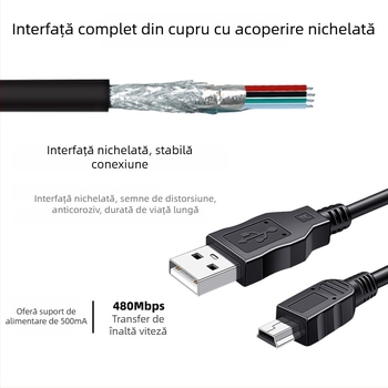 Cablu adaptor Canon DSLR USB 2.0, 1,5 m, nucleu din cupru, 480 Mbps