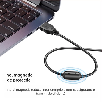 Cablu adaptor Canon DSLR USB 2.0, 1,5 m, nucleu din cupru, 480 Mbps