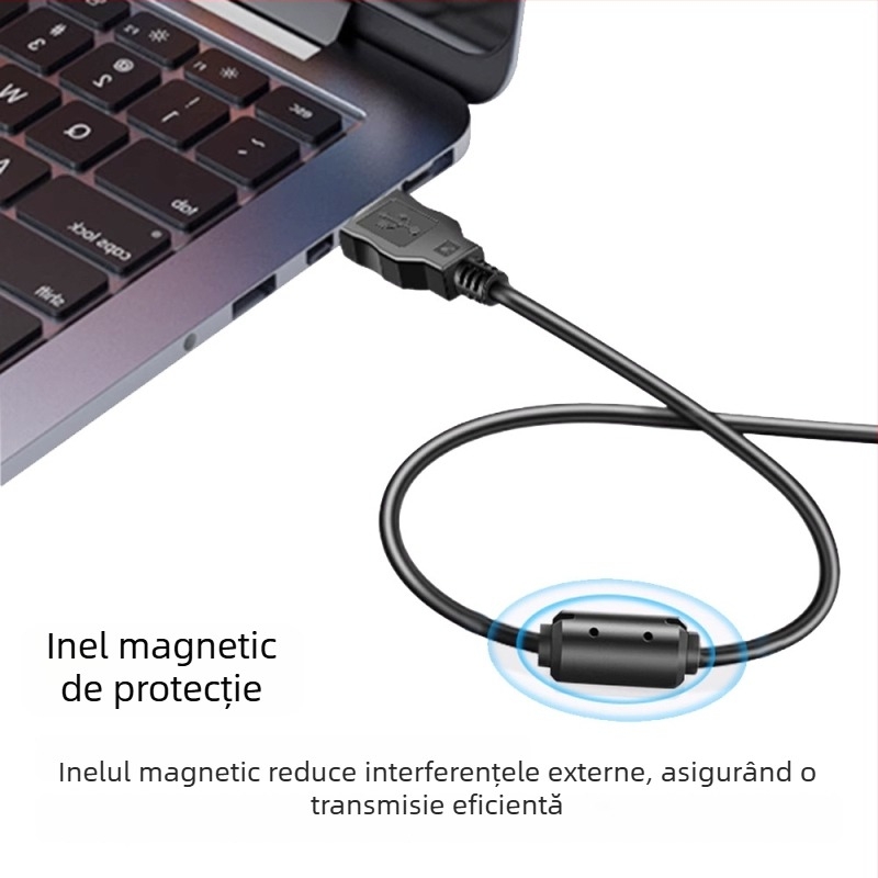 Cablu adaptor Canon DSLR USB 2.0, 1,5 m, nucleu din cupru, 480 Mbps