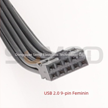 sqmOD Cablu adaptor DuPont 2.0 la 2.54 pentru USB header pe plăci de bază industriale, conductor din cupru